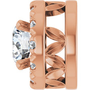 14K Rose 1/3 CTW Lab-Grown Diamond Pendant