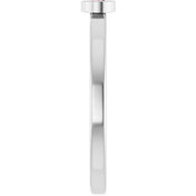 Platinum 3 mm Natural Pink Tourmaline Ring