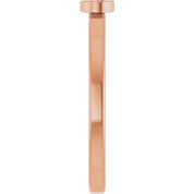 14K Rose 3 mm Natural Pink Tourmaline Ring