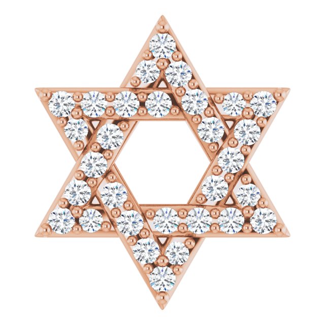 8 CTW Natural Diamond Star of David Pendant