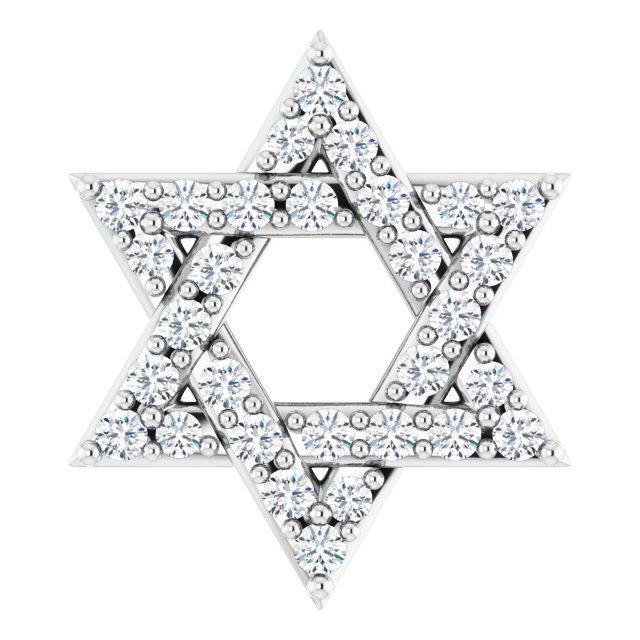 8 CTW Natural Diamond Star of David Pendant