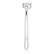 Platinum .08 CTW Natural Diamond Stackable Cluster Ring