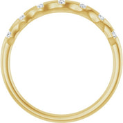 14K Yellow .07 CTW Lab-Grown Diamond Stackable Ring