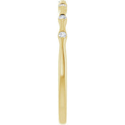 14K Yellow .07 CTW Lab-Grown Diamond Stackable Ring