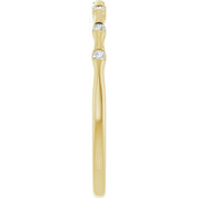 14K Yellow .07 CTW Lab-Grown Diamond Stackable Ring
