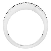 14K White 1/2 CTW Black & White Natural Diamond Ring