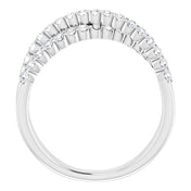 14K Gold 1/2 CTW Lab-Grown Diamond Criss-Cross Ring