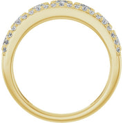 14K Yellow 1 CTW Lab-Grown Diamond Ring