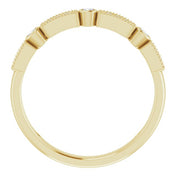 14K Yellow 1/10 CTW Natural Diamond Stackable Ring