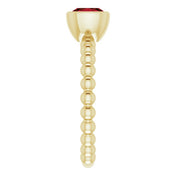 14K Yellow Natural Mozambique Garnet Family Stackable Ring