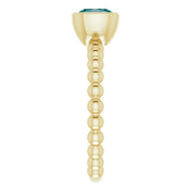 14K Yellow Lab-Grown Alexandrite Family Stackable Ring
