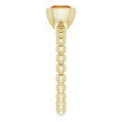 14K Yellow Natural Citrine Family Stackable Ring