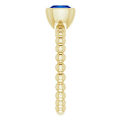 14K Yellow Lab-Grown Blue Sapphire Family Stackable Ring