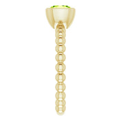 14K Yellow Natural Peridot Family Stackable Ring