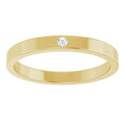 14K Yellow .02 CTW Natural Diamond Family Stackable Ring