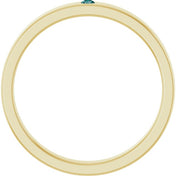 14K Yellow Natural Alexandrite Family Stackable Ring