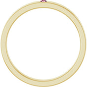 14K Yellow Natural Pink Tourmaline Family Stackable Ring