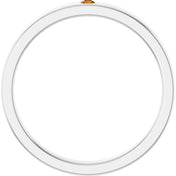 14K White Natural Citrine Family Stackable Ring