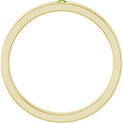 14K Yellow Natural Peridot Family Stackable Ring