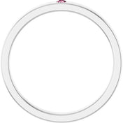 14K White Natural Pink Tourmaline Family Stackable Ring