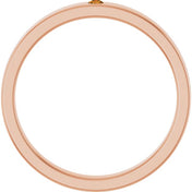 14K Rose Natural Citrine Family Stackable Ring