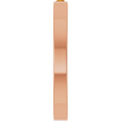 14K Rose Natural Citrine Family Stackable Ring