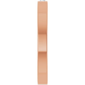 14K Rose .02 CTW Natural Diamond Family Stackable Ring