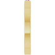 14K Yellow Natural Pink Tourmaline Family Stackable Ring