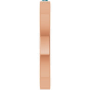 14K Rose Natural Alexandrite Family Stackable Ring
