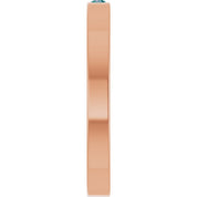 14K Rose Natural Alexandrite Family Stackable Ring