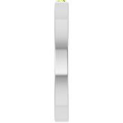 Sterling Silver Natural Peridot Family Stackable Ring