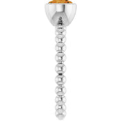 Sterling Silver Natural Citrine Family Beaded Stackable Ring