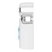 14K White 4x4 mm Square Natural Aquamarine & .03 CT Natural Diamond Pendant