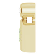 14K Yellow 4x4 mm Square Natural Peridot & .03 CT Natural Diamond Pendant