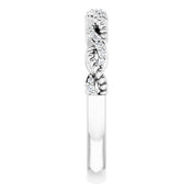 14K White 1/10 CTW Natural Diamond Stackable Ring - Elegant Jewelry by [Brand Name]