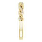 14K Yellow Gold 1/10 CTW Natural Diamond Stackable Ring - Elegant Jewelry by [Brand Name]