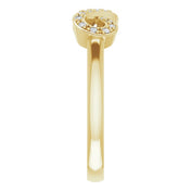 14K Yellow 1/10 CTW Natural Diamond Infinity-Inspired Ring