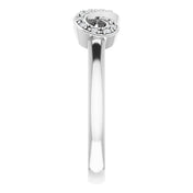 14K White 1/10 CTW Natural Diamond Infinity-Inspired Ring