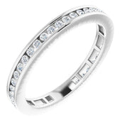 14K White Gold 3/8 CTW Natural Diamond Stackable Ring - Part Number 67402
