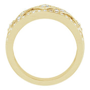 14K Yellow 1/2 CTW Natural Diamond Ring