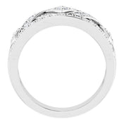 14K White 1/2 CTW Natural Diamond Ring