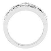 14K White 1/2 CTW Natural Diamond Ring
