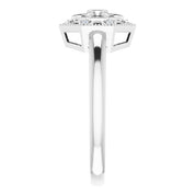 Sterling Silver .05 CTW Natural Diamond Filigree Ring