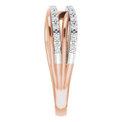 14K Rose/White 1/5 CTW Natural Diamond Ring