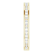 14K Yellow 3/8 CTW Natural Diamond Stackable Ring
