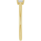 14K Yellow 1/8 CTW Diamond Stackable Ring