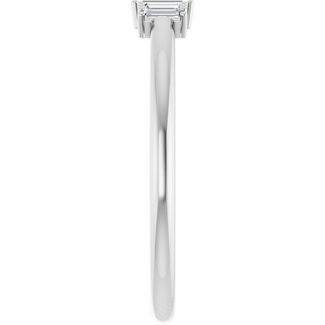 Platinum 1/8 CTW Diamond Stackable Ring