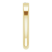 14K Yellow 1/10 CT Natural Diamond Stackable Ring