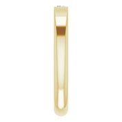 14K Yellow 1/10 CT Natural Diamond Stackable Ring