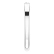Platinum 1/10 CT Natural Diamond Stackable Ring
